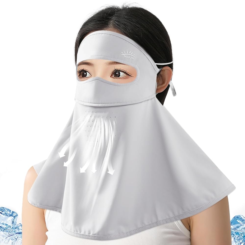 Amazon.co.jp: 日焼け止めマスク【2025夏新登場】夏 UPF50+ UV